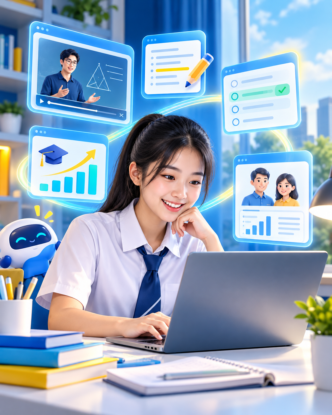 学得通网校功能海报